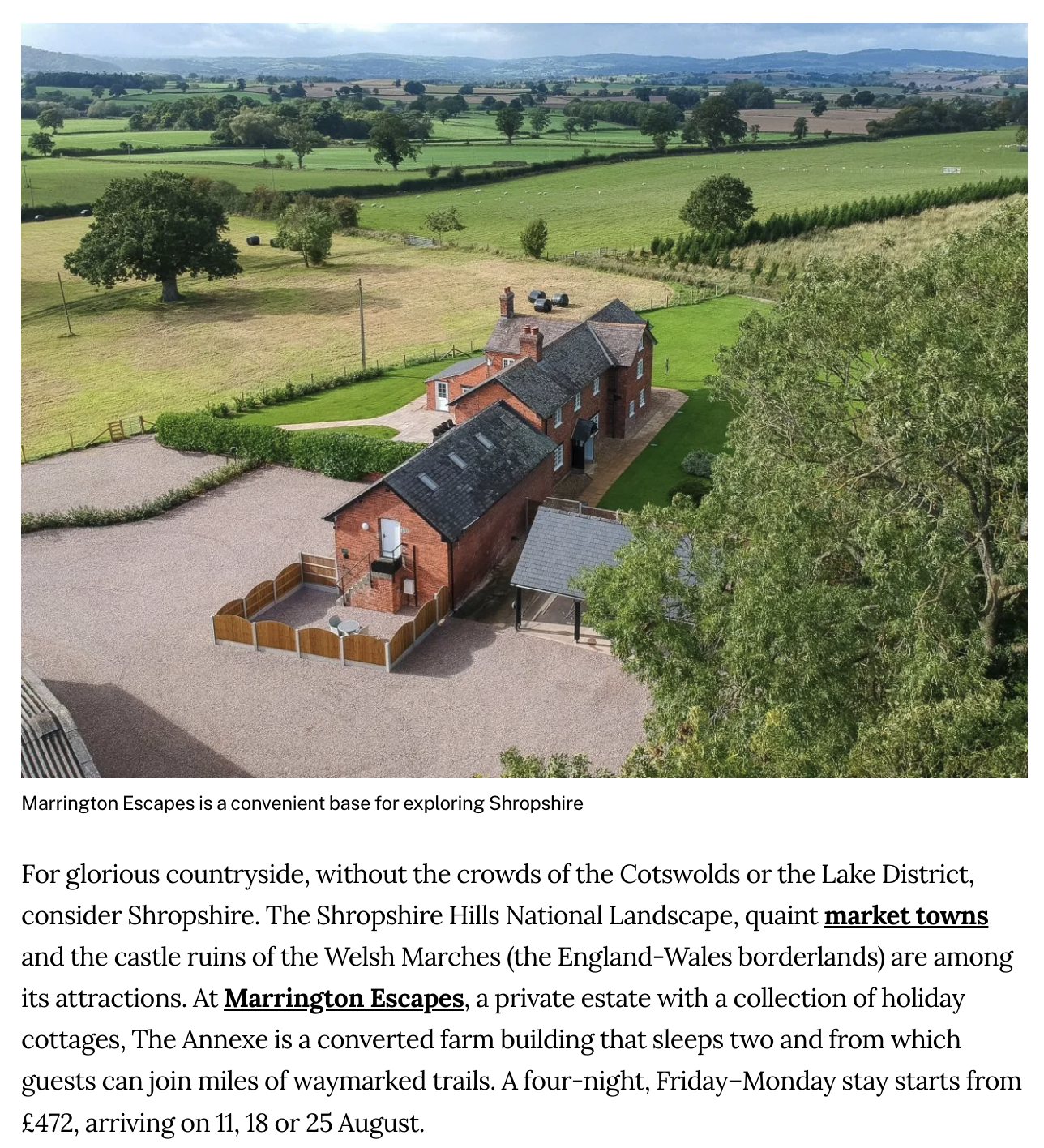 Marrington Escapes Press Coverage Clipping